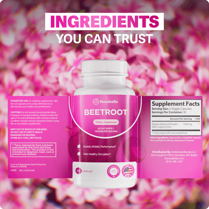 Rosabella Organic Beet Root 60 Capsules